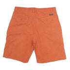 CHAPS Mens Orange Casual Cotton Shorts M W34 Summer Regular Fit