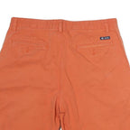 CHAPS Mens Orange Casual Cotton Shorts M W34 Summer Regular Fit