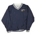 CHAMPION Mens Navy Blue Athletic Jacket L Polyester Blend Varsity Style