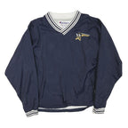 CHAMPION Mens Navy Blue Athletic Jacket L Polyester Blend Varsity Style