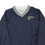 CHAMPION Mens Navy Blue Athletic Jacket L Polyester Blend Varsity Style