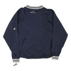 CHAMPION Mens Navy Blue Athletic Jacket L Polyester Blend Varsity Style