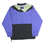 MOVING COMFORT Mens Purple & Green Nylon Zip Jacket M Lightweight Activewear