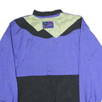 MOVING COMFORT Mens Purple & Green Nylon Zip Jacket M Lightweight Activewear