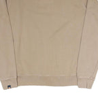 ELLESSE Womens Beige Cotton Blend Crew Neck UK 10 Sweatshirt Pullover Casual