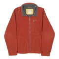 TIMBERLAND Mens Red Jacket M Polyester Blend Plain Zip Casual Outdoor