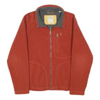 TIMBERLAND Mens Red Jacket M Polyester Blend Plain Zip Casual Outdoor