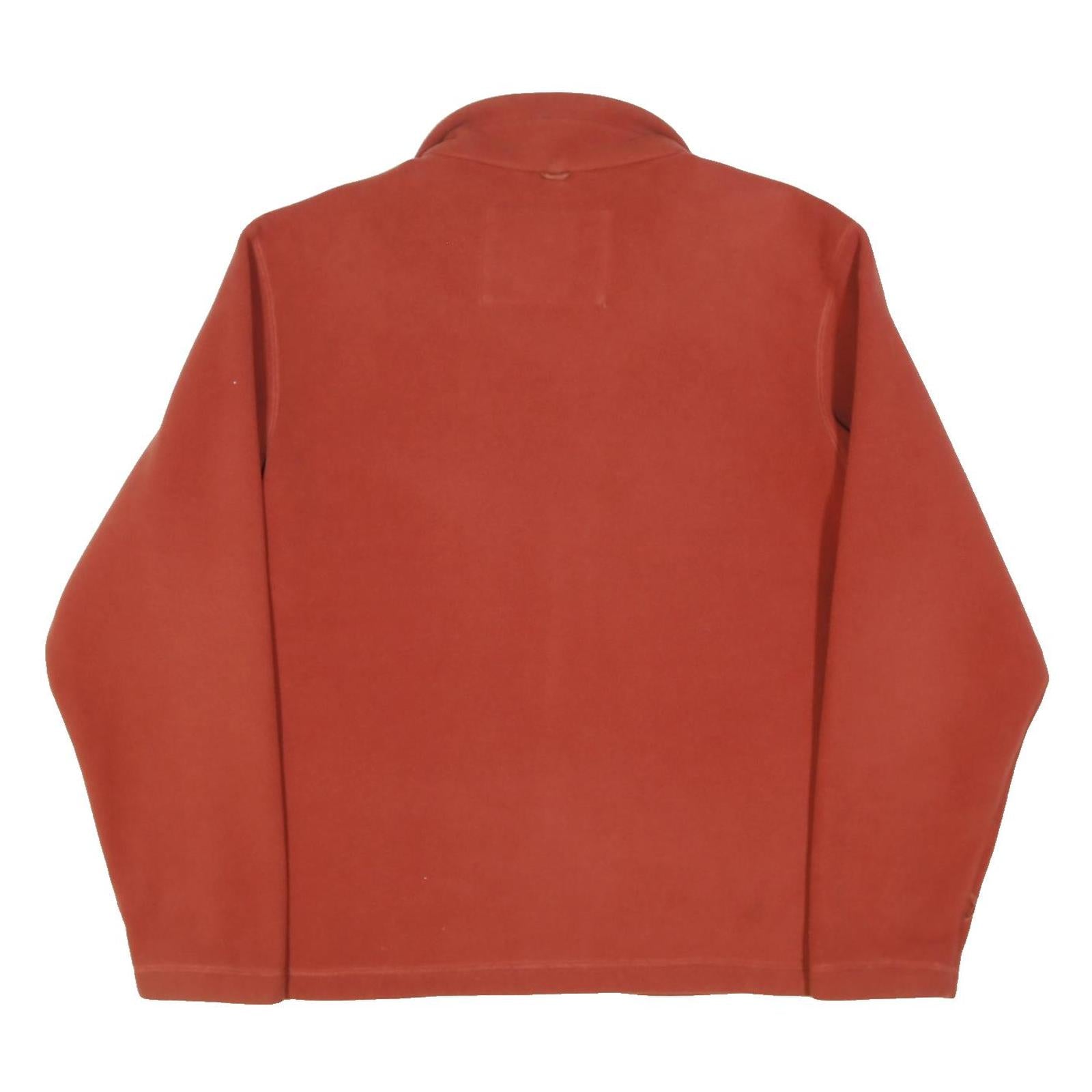 TIMBERLAND Mens Red Jacket M Polyester Blend Plain Zip Casual Outdoor