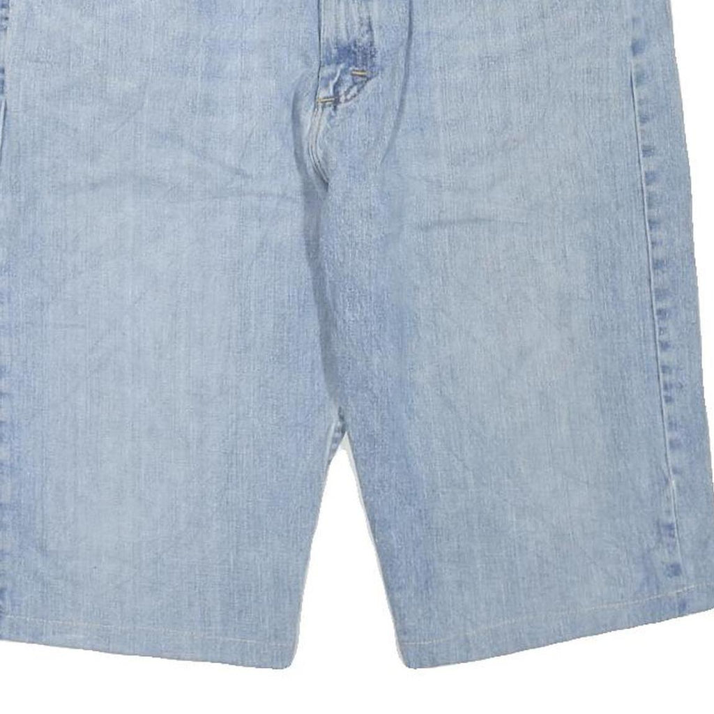 WRANGLER Mens Shorts Blue Denim Casual L W36 Comfortable Cotton Blend