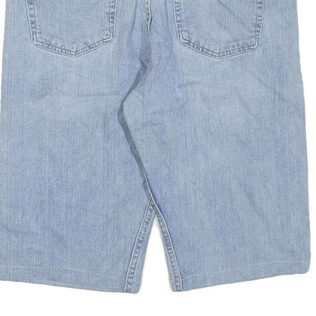 WRANGLER Mens Shorts Blue Denim Casual L W36 Comfortable Cotton Blend