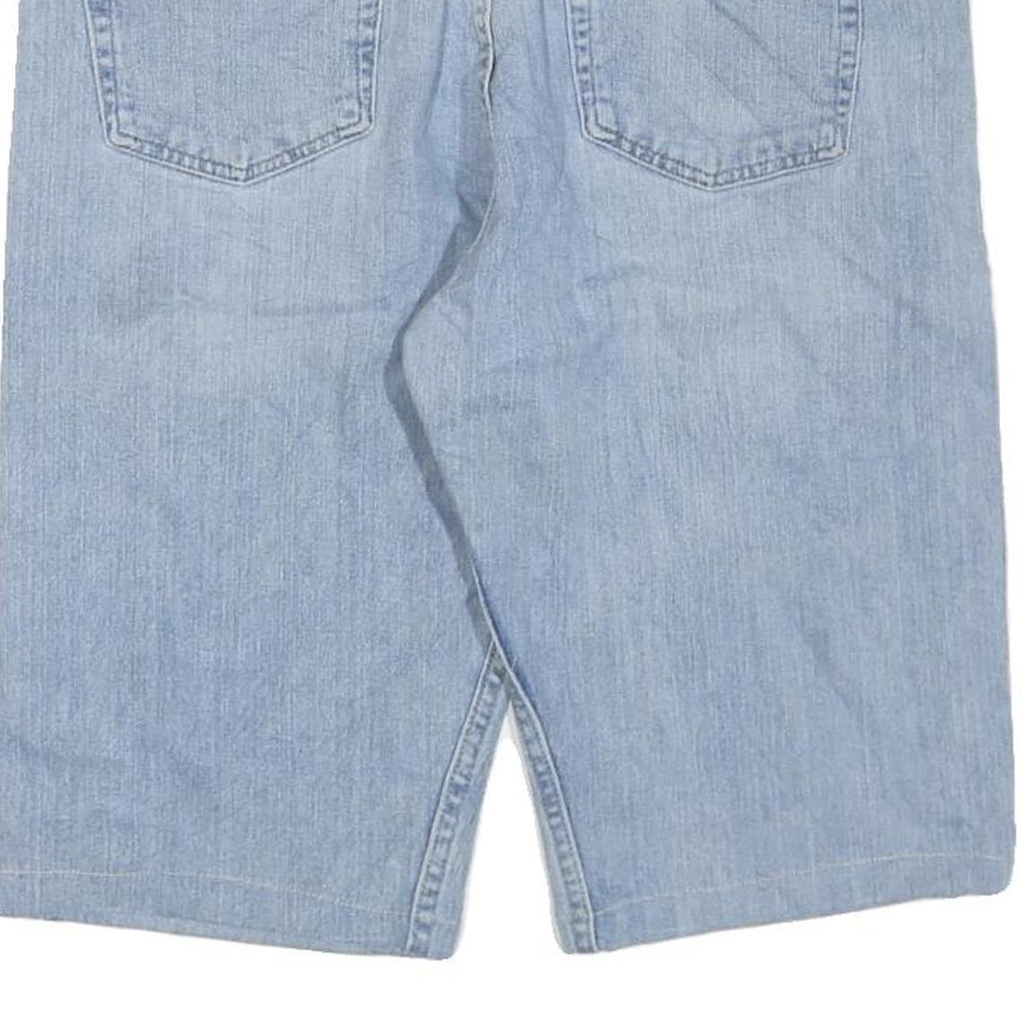 WRANGLER Mens Shorts Blue Denim Casual L W36 Comfortable Cotton Blend