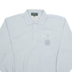NORTHFIELD SPORTS Mens Polo Shirt Grey Long Sleeve L