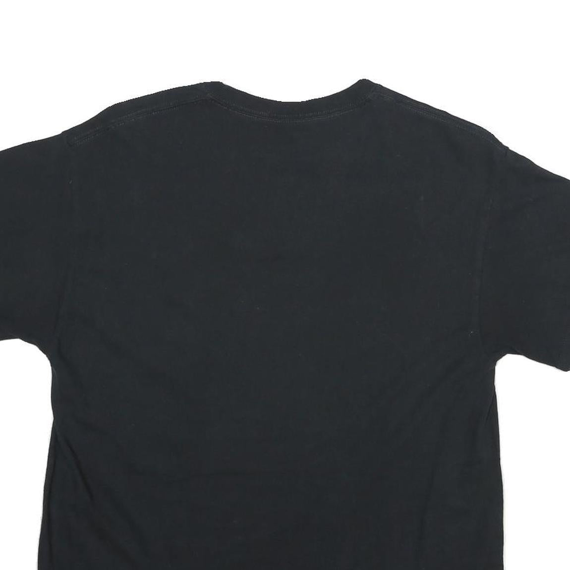 NFL Mens Black Graphic T-Shirt L Short Sleeve Crew Neck Cotton Casual