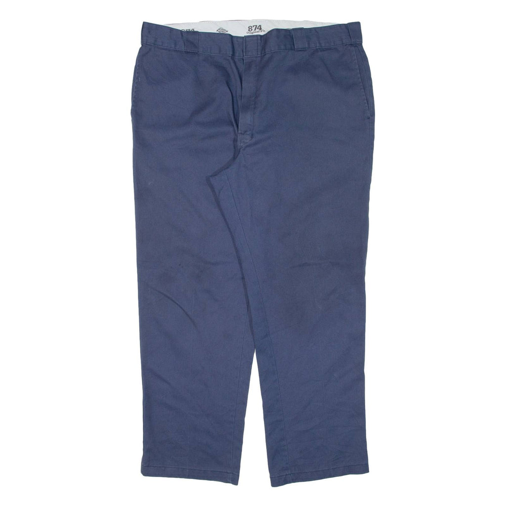 DICKIES 874 Workwear Mens Trousers Blue Regular Straight W40 L28
