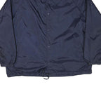 SIGMA Mens Navy Blue Coach Jacket L Nylon Plain Button Closure Casual Training