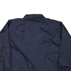 SIGMA Mens Navy Blue Coach Jacket L Nylon Plain Button Closure Casual Training