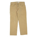 CARHARTT Mens Jeans Beige Regular Straight Denim W34 L27 Casual Workwear