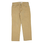 CARHARTT Mens Jeans Beige Regular Straight Denim W34 L27 Casual Workwear