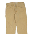 CARHARTT Mens Jeans Beige Regular Straight Denim W34 L27 Casual Workwear