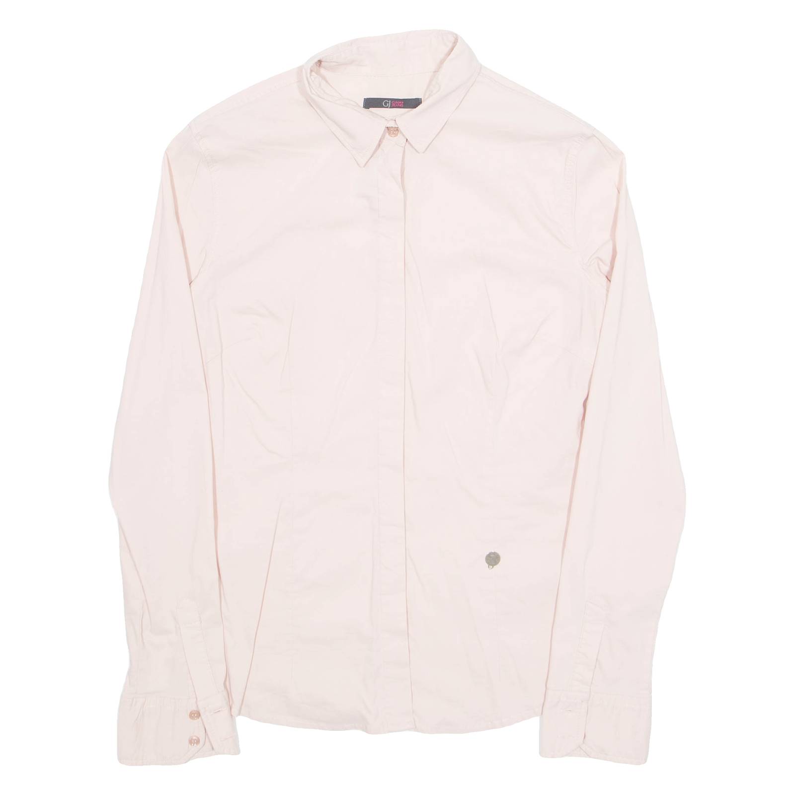 GAUDI JEANS Womens Shirt Pink Collared Long Sleeve M