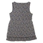 TOM TAILOR Womens Smock Vest Brown Sleeveless Floral M
