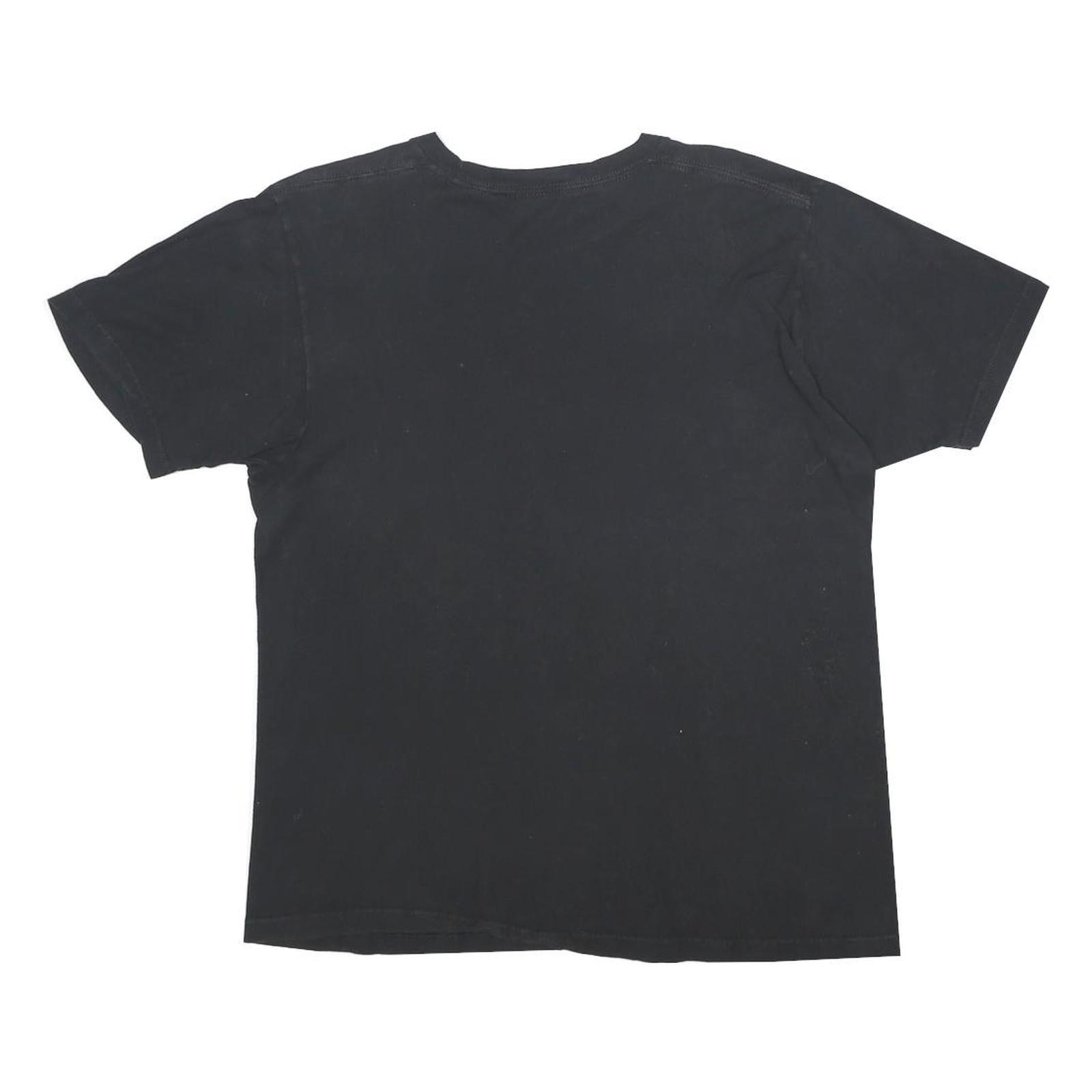 Mens Black Nirvana Graphic T-Shirt M Short Sleeve Crew Neck Cotton Blend