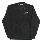 PUMA Mens Black Plain Pullover Polyester Jumper M Sportswear Lightweight