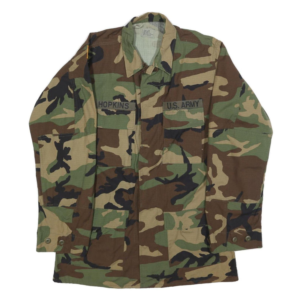 STEPS INC. Mens Green & Brown U.S. Army Camouflage Jacket M Cotton Blend