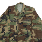 STEPS INC. Mens Green & Brown U.S. Army Camouflage Jacket M Cotton Blend