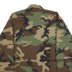 STEPS INC. Mens Green & Brown U.S. Army Camouflage Jacket M Cotton Blend