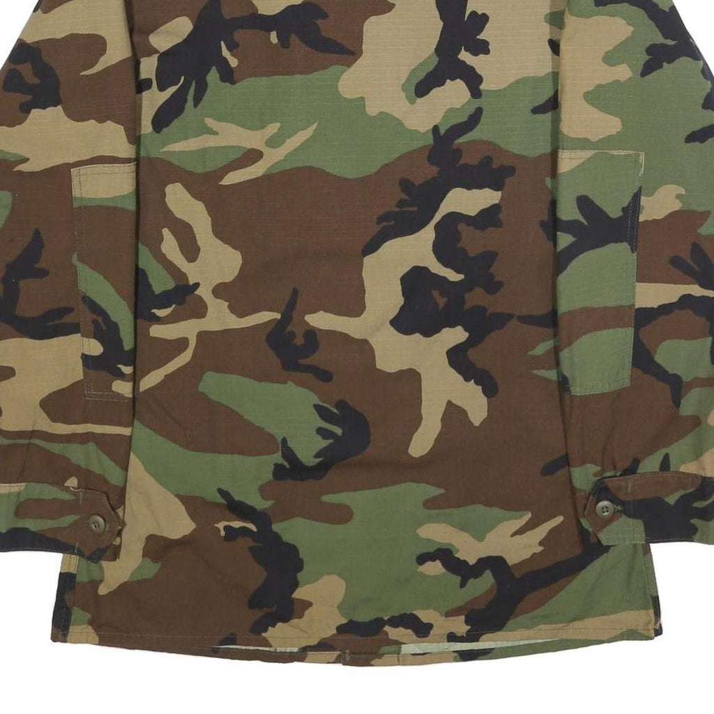 STEPS INC. Mens Green & Brown U.S. Army Camouflage Jacket M Cotton Blend