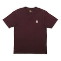 CARHARTT Mens Maroon Pocket T-Shirt M Short Sleeve Crew Neck Workwear Cotton