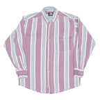 ANTANA Mens Shirt Purple Striped Long Sleeve M