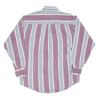 ANTANA Mens Shirt Purple Striped Long Sleeve M