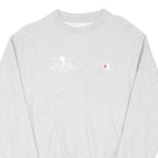 CHAMPION REVERSE WEAVE Mens Grey Schroeder Brothers Farms Crew Neck S Cotton
