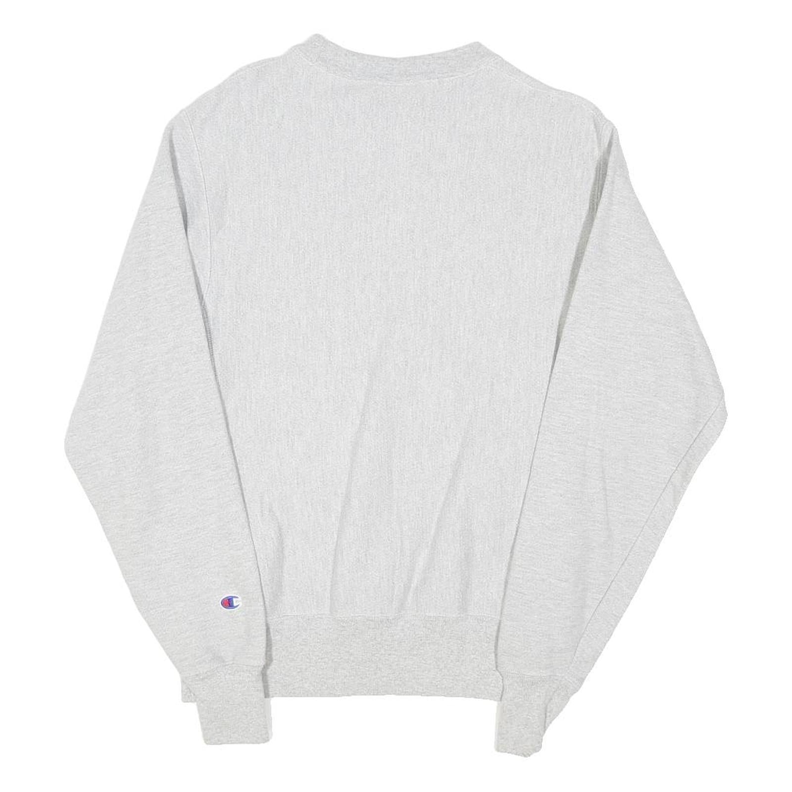 CHAMPION REVERSE WEAVE Mens Grey Schroeder Brothers Farms Crew Neck S Cotton