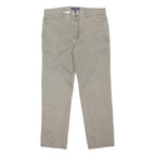 TOMMY HILFIGER Mens Cotton Blend Beige Regular Fit Button Trousers W38 L32