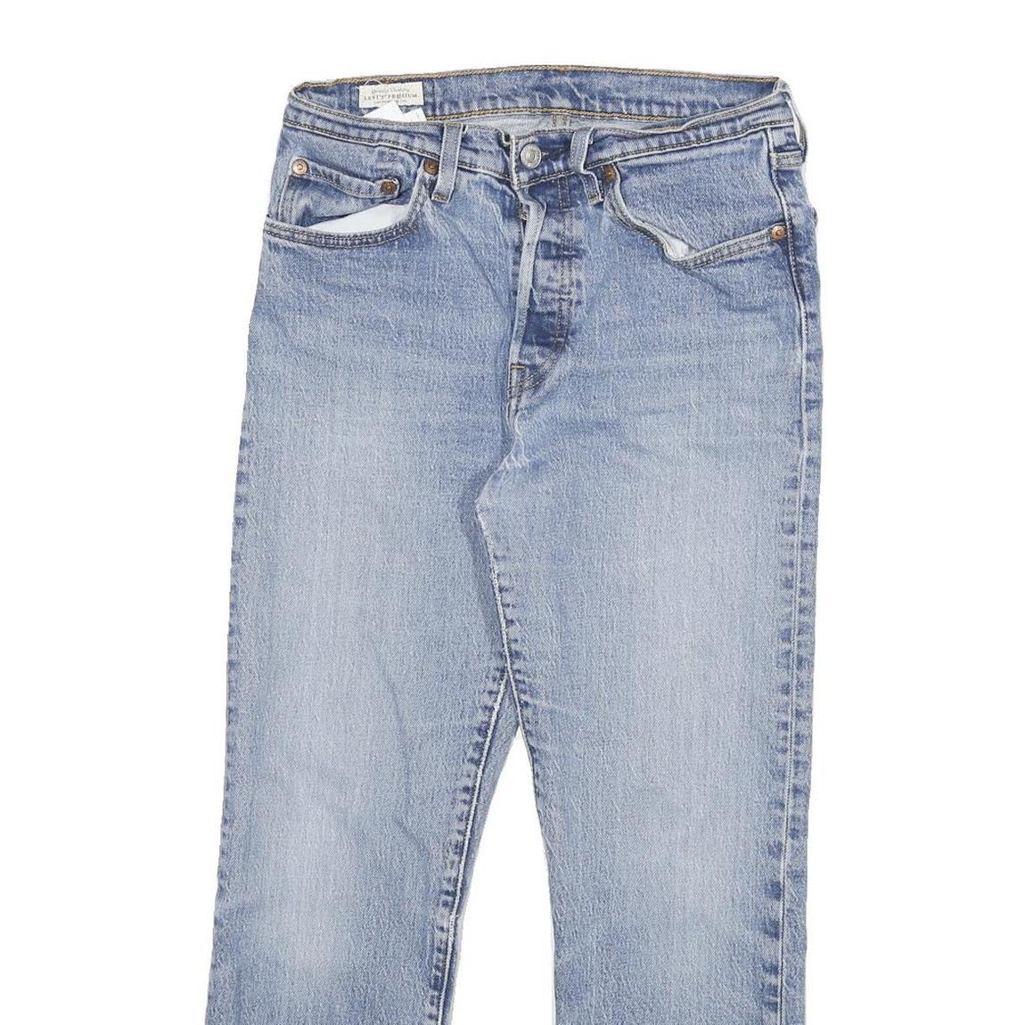 LEVI'S 501 Womens Jeans Blue Regular Straight Denim Light W26 L25 Classic Fit