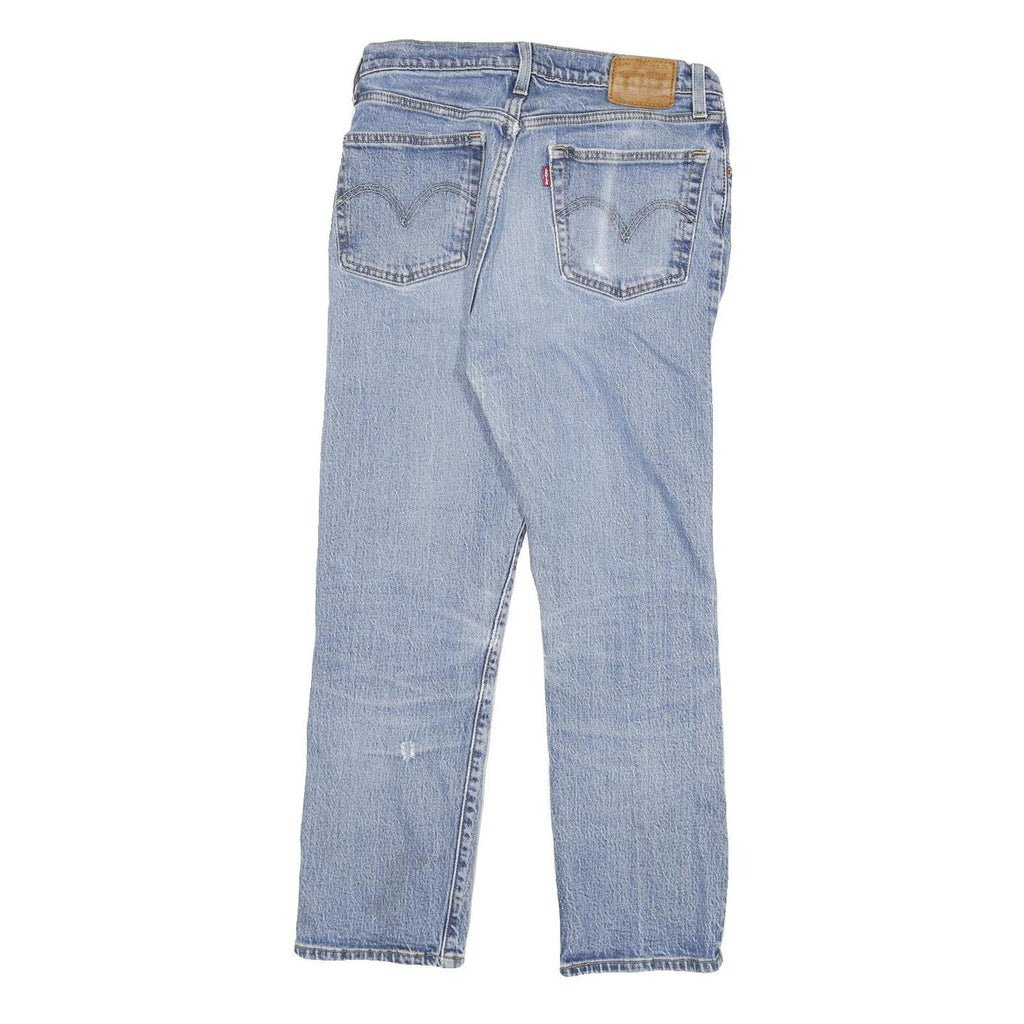 LEVI'S 501 Womens Jeans Blue Regular Straight Denim Light W26 L25 Classic Fit
