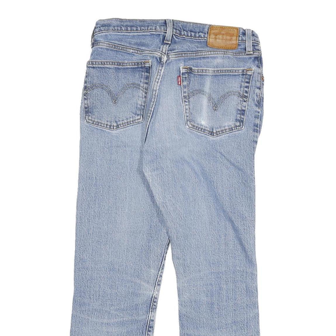 LEVI'S 501 Womens Jeans Blue Regular Straight Denim Light W26 L25 Classic Fit