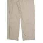 CHAPS Mens Cotton Blend Beige Regular Straight Trousers W36 L32 Casual Classic