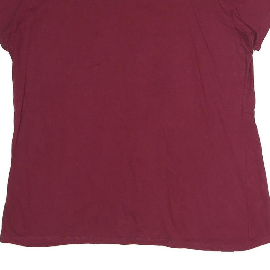 NIKE Womens Maroon Modesto Nuts Baseball Graphic T-Shirt 2XL Short Sleeve Crew