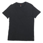 LEVI'S Mens Black Short Sleeve Crew Neck T-Shirt S Cotton Blend Classic Fit