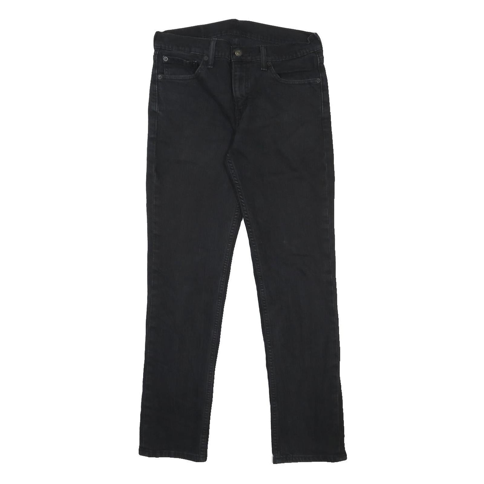 LEVI'S 511 Mens Jeans Black Slim Skinny Denim Medium W30 L30 Slim Fit Zip