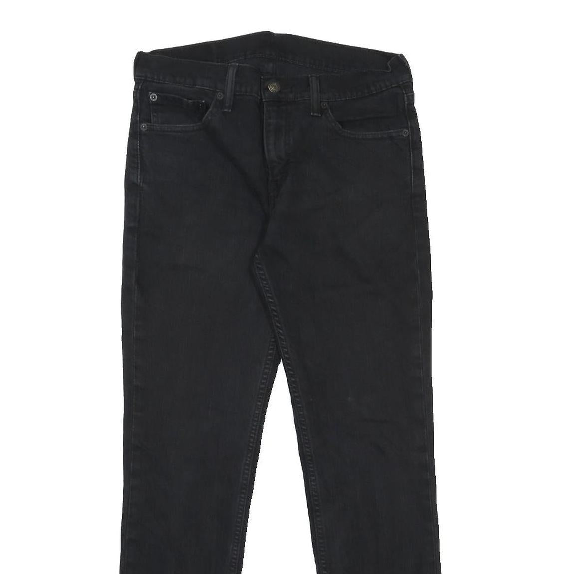 LEVI'S 511 Mens Jeans Black Slim Skinny Denim Medium W30 L30 Slim Fit Zip