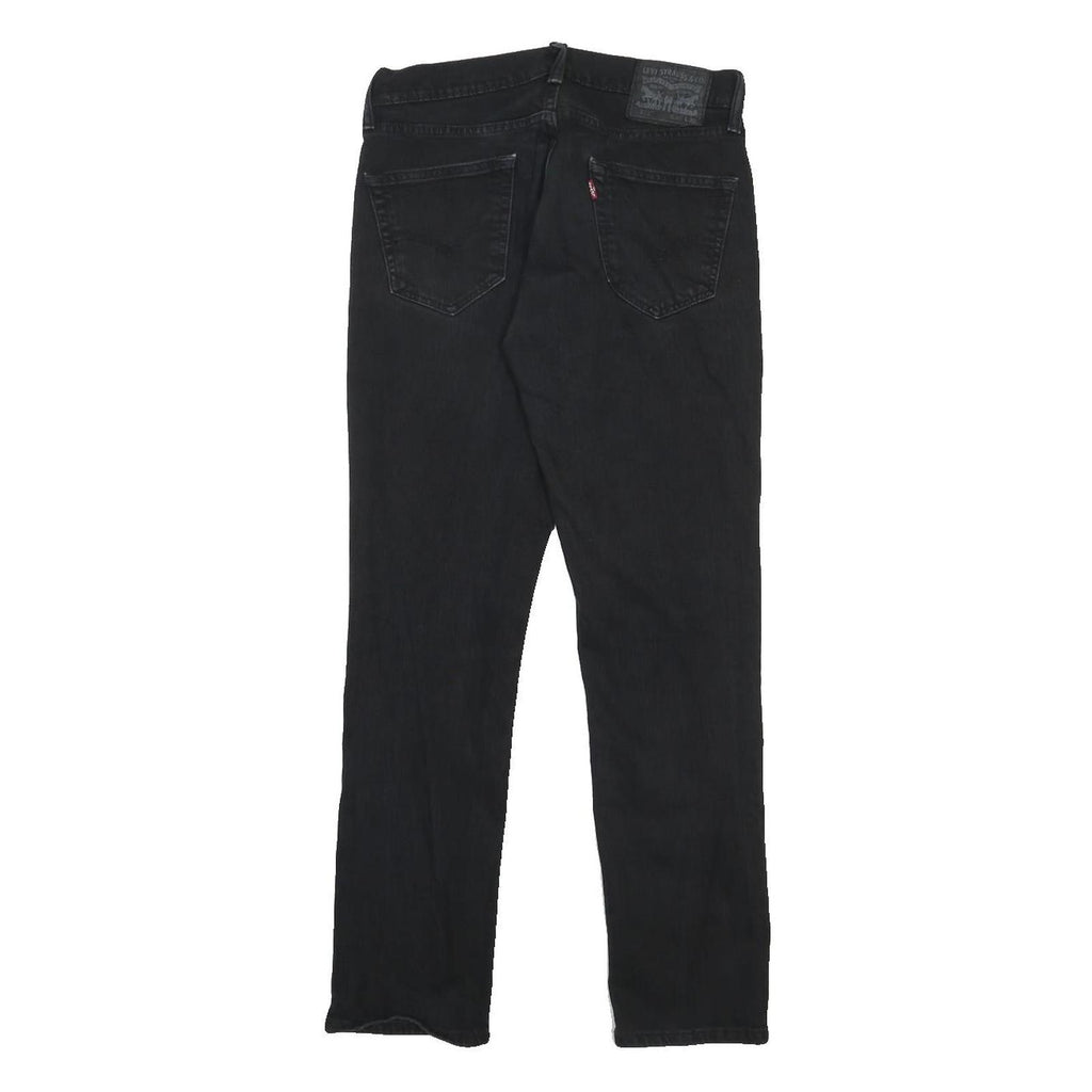 LEVI'S 511 Mens Jeans Black Slim Skinny Denim Medium W30 L30 Slim Fit Zip