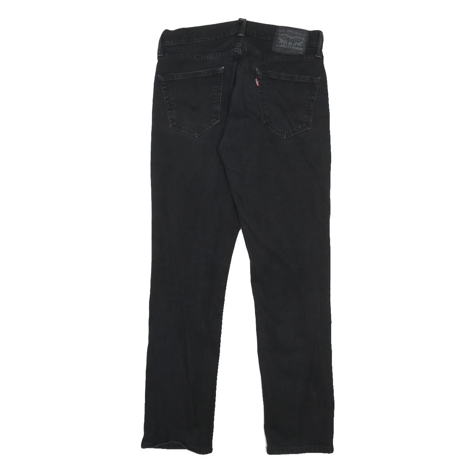 LEVI'S 511 Mens Jeans Black Slim Skinny Denim Medium W30 L30 Slim Fit Zip