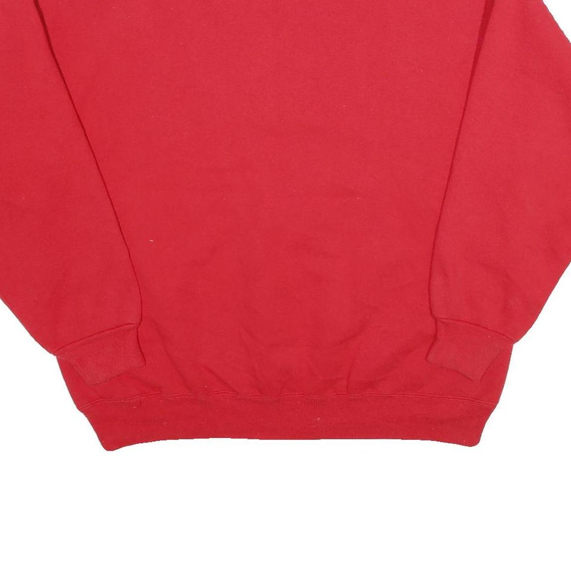 HANES Mens Red FWBHS Logo Crew Neck XL Cotton Blend Sweatshirt Casual Pullover
