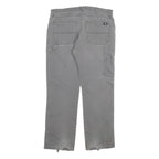DICKIES Mens Regular Grey Cotton Blend Denim W36 L32 Workwear Zip Closure Jeans