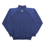 ADIDAS Mens Blue Polyester Track Jacket M Zip Plain Sportswear Casual